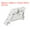 White, variant on DIN Rail Mount Terminal Blocks End Stopper Screw Type Clamp Grey EW/35 Pack of 20