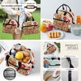 thumbnail image 3 of Binienty Floral Capybara School Backpack Kids 5-8 Girls With Lunch Box and Pencil Case Water Bottle Sleeve Lightweight Travel Backpack with Laptop Compartment Cute Rucksack Back Pack Set 17 Inch, 3 of 8