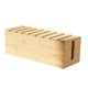 thumbnail image 3 of Caja organizadora de cables de madera, a prueba de polvo, con tapa, compacta, para ocultar cables, ideal para manualidades y el hogar., 3 of 9