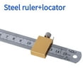 thumbnail image 5 of Professional Woodworking Scale with Alignment Block Aluminum Marking Ruler for Enhances Accuracy In Woodcraft Tasks, 5 of 8