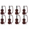 thumbnail image 5 of 8 Ensembles de Mini Violons Modèle de Violon de Noël Décoration d'Instrument de Bureau, 5 of 5