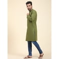 thumbnail image 4 of SKAVIJ Men's Cotton Henley Shirt Long Sleeve Casual T Shirts Olive Green, XXL, 4 of 6