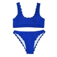 thumbnail image 1 of Gibobby Trajes de Natación para Mujer Women Solid Color Sexy Push-Up Padded Bra Bikini Set Swimsuit Swimwear(Azul,M), 1 of 2