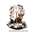 thumbnail image 3 of Quemador de incienso de dinero con piedra de cristal de árbol, curación de reflujo de 7 chakras (vertical), 3 of 7