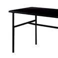 thumbnail image 2 of 2 Drawer Desk with Wooden Table Top and Metal Frame, Black and Brown - Saltoro Sherpi, 2 of 5