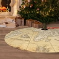 thumbnail image 6 of Sikiie World Map 30-48 inches {designName} Print Christmas Tree Skirt Snowman Xmas Tree Skirt with Edge Christmas Decorations for Holiday Party48", 6 of 7