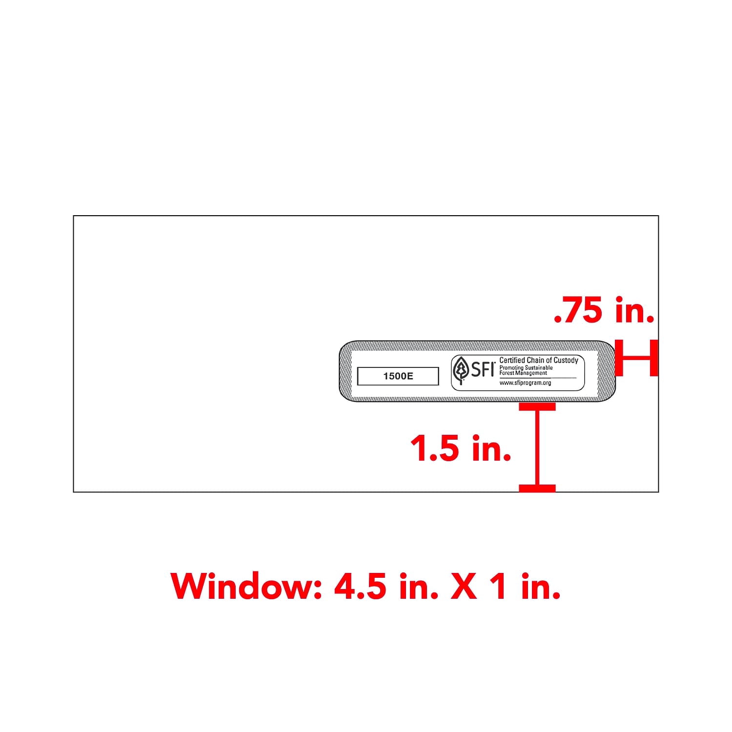 ComplyRight CMS-1500 Gummed #10 Document Envelopes 4 1/2" x 9 1/2" White 1500E