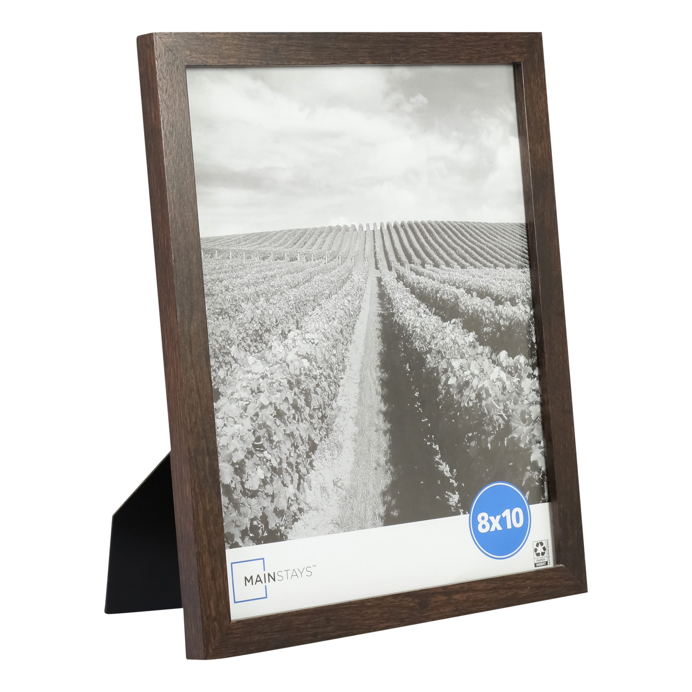 Mainstays 8 x 10 Picture Frame, Brown Linear Profile (2-Pack) photo 5
