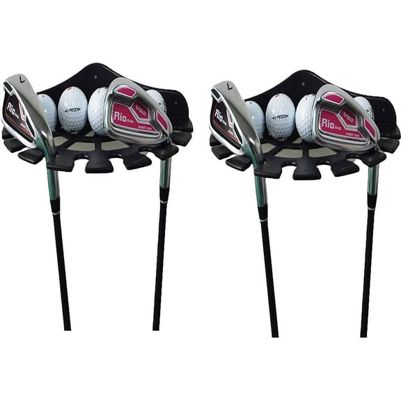2 Pack - Golf Club Organizers Golf Club Display Golf Putter Rack Golf Club Storage Rack Golf Club Holder Golf Club Combo Wall Mount Bracket - Great Way to Organize Your Clubs - Easy to Install