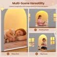 thumbnail image 5 of Toogaho Twin Size Low Loft Bed with Bookshelf & 5 Storage Drawers & LED Lights,Metal Loft Frame with Under-Bed Play Space & Guardrail,White, 5 of 9