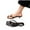Black, variant on ZACPNCV Womens Square Toe Flip Flops Comfort Casual Beach Slides Summer Fall High Heel Sandals