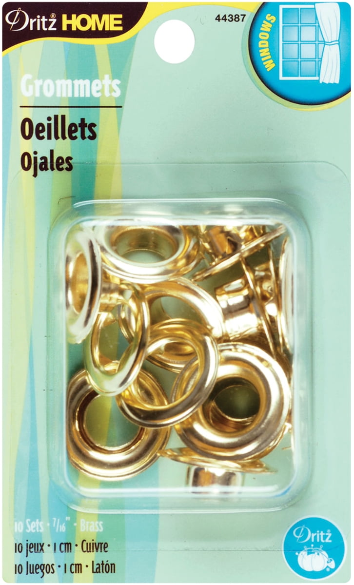 Dritz Extra-large Eyelet Kit W//tools 7//16/" 10//pkg-brass