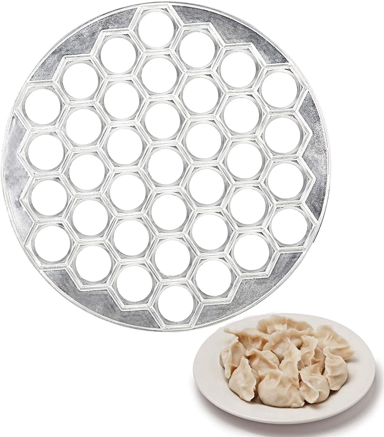 COTEY Empanda Press grande da 15,2 cm, in acciaio inox, per ravioli, pierogi e torte a mano