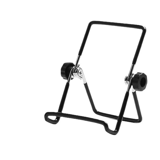 Soporte ajustable para tableta, soporte plegable antideslizante para tabletas de 8 a 12,9", iPad, Samsung, soporte de pantalla para fotos (negro grande)