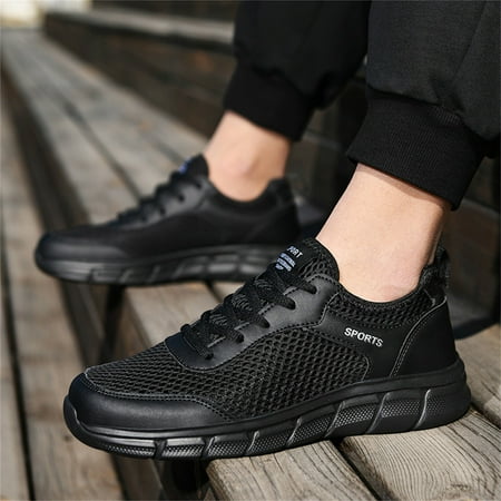 

WOXINDA Fashion Summer Men Sneakers Breathable Mesh Flat Elastic Sneakers Casual Shoes