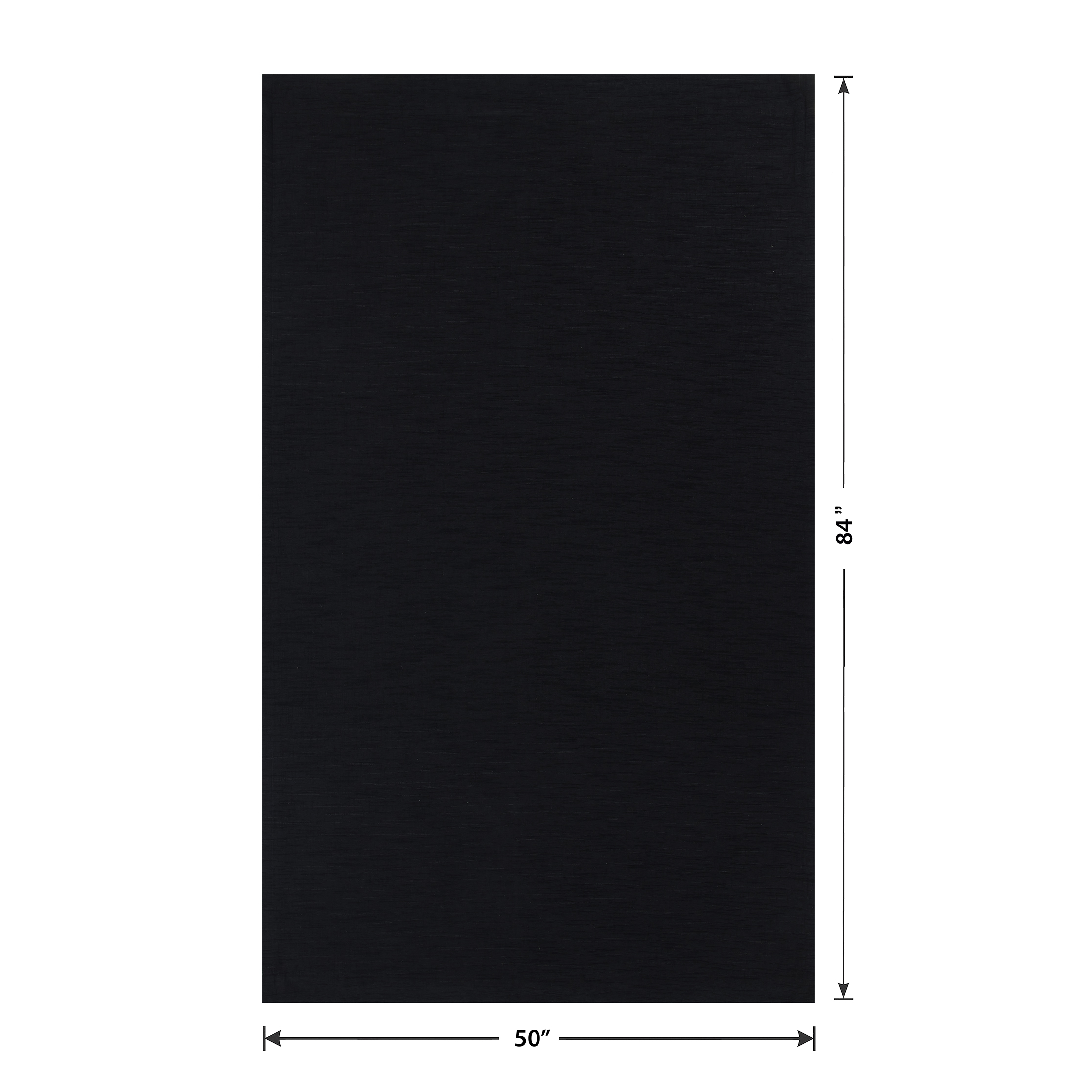 Better Homes & Gardens Textured Chenille Blackout Curtain Panel, Black photo 2