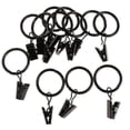 thumbnail image 5 of 12 Pack Curtain Rings with Clips, 25mm & 32mm Drapery Rings for Hanging Drapes, 5 of 5