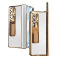 thumbnail image 1 of For Samsung Galaxy Z Fold4 Aluminum Alloy Double Hinge Shockproof Phone Protective Case, 1 of 5