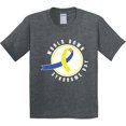 thumbnail image 3 of Inktastic World Down Syndrome Day with Yellow and Blue Ribbon Youth T-Shirt, 3 of 5