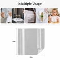 thumbnail image 4 of Grey Striped Cloth Napkins, Luxurious White Stripes Modern Abstract Art Washable and Reusable Dinner Napkins Set of 8, Table Napkin for Kitchen Party Birthday Wedding Hotel Housewarming 20"x20", 4 of 8
