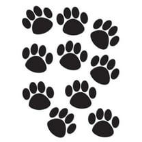 Accents Black Paw Prints - Pack of 3