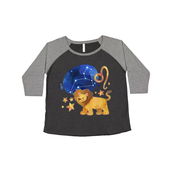 Inktastic Leo Constellation Zodiac Sign Illustration Women's Plus Size T-Shirt