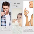 thumbnail image 2 of Empty Plastic Nasal Spray Bottles Pump Sprayer Mist Nose Spray Bottle New R7L5, 2 of 6