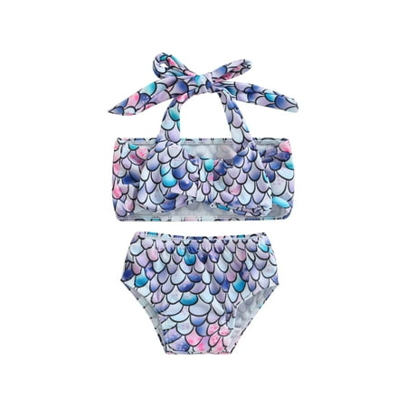 

Kids Girl Mermaid Bikini Tankini Set Swimwear Swimsuit Swimming Bathing Suit