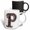 Multicolor, variant on 3drose, Pretty Image of Ruby Jeweled Monogram Letter P, 11oz Two-tone Yellow Mug