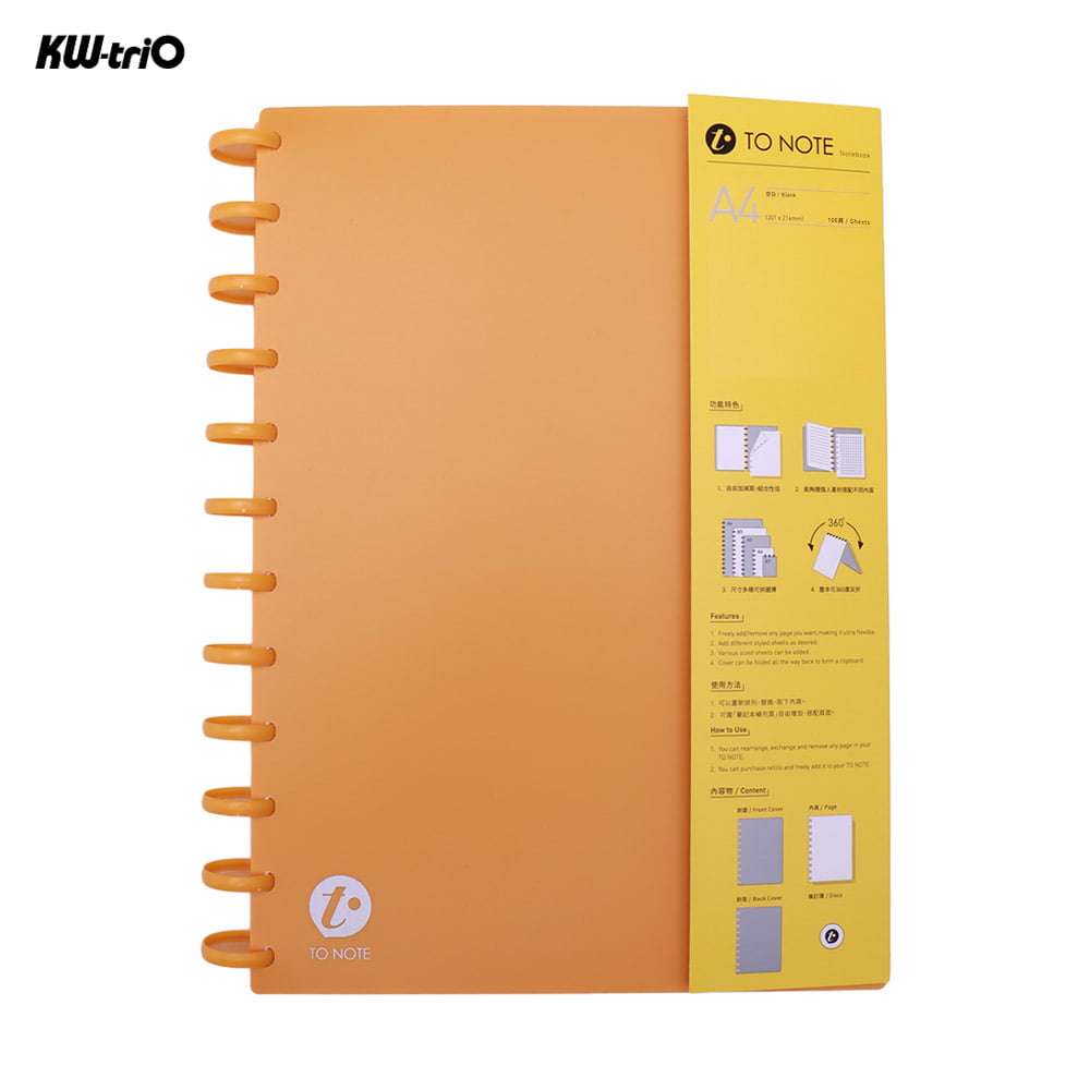 A4 PLAIN PAPER PAD 100 Sheets Hole Punched Notebook Student School/Home/Work 