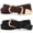 BlackCoffee, variant on 2 Pack Women's Elastic Woven Belts with Gold Buckle Stretch Braided Waist Belt Breathable Comfortable Casual Belt