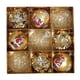 thumbnail image 1 of 9x colgantes decorativos para colgar en el de Navidad con lazo colgante, adornos de bolas de Navidad para fiesta, boda, guirnalda, sala de estar Oro, 1 of 8