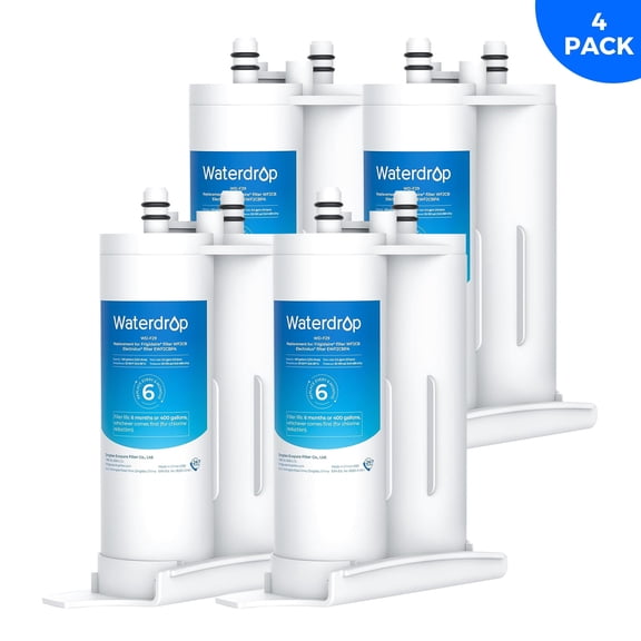 Waterdrop Replacement for Frigidaire® & Electrolux® WF2CB®, PureSource2®, NGFC 2000, FC100, Kenmore® 9916, EWF2CBPA®, 1004-42-FA Refrigerator Water Filter,4 Pack