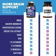 thumbnail image 6 of Brain Memory Supplement Pills, 3X Strength Nootropics for Concentration, Clarity & Focus Support - Brain Health Cognitive Vitamins with Bacopa, Phosphatidylserine & DMAE, Brain Booster - 120 Capsules, 6 of 10