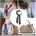 thumbnail image 5 of Unique Bargains 1 Pc Scarf Headband Argyle Neck Scarf for Women Navy Blue Green, 5 of 5