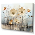 thumbnail image 2 of Designart "Minimalist Melodies In Beige Wildflower Meadows II" Wildflowers Canvas Prints, 2 of 7