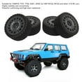 thumbnail image 4 of Ensemble de 4 Roues RC, Pneu en Caoutchouc pour Voiture RC Haute Résistance à l'Usure, Fort Coussinage 1/10 RC sur Route, 4 of 7