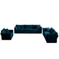 thumbnail image 4 of Llinc Store Modern Modular Sectional Sofa Couch, 3 Piece Set Extra Deep Seat Furniture Set for Living Room, Oversized Sofa, 3 Seat Sofa, Loveseat and Single Sofa, Blue, 4 of 9
