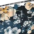 thumbnail image 3 of Pioneer Flower Floral Print Pattern Shower Curtain 72"x84" ,Bathroom Decorative Shower Curtains Set with 12 Hooks,Modern Waterproof Washable Shower Curtain, 3 of 6