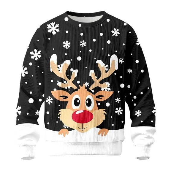 Ugly Funny Christmas Sweater for Men and Women - R_udolph The Reindeer