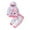 Bluish Pink, variant on Esaierr Toddler Newborn 2PCS Sweatshirt Outfits Set for Boys Girls,Baby Long Sleeve Hooded Top Sweatsuit+ Sweat Pants Baby Sports Casual Autumn Winter Sweat Suits 2 Piece Outfits for 3M-24M