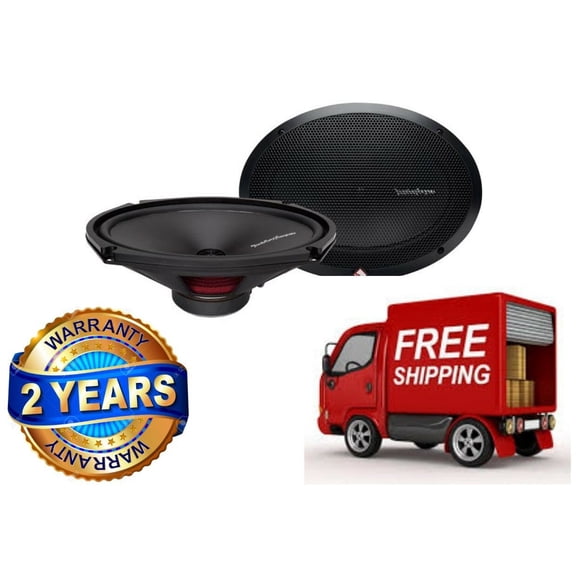 2) ROCKFORD FOSGATE R169X2 6" x 9" 2-WAY CAR AUDIO COAX COAXIAL SPEAKERS 130W