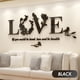 thumbnail image 4 of Gwong Decoración hogareña Etiqueta de la pared del efecto 3D romántico tridimensional elegante arte de la pared de la pared para el hogar Gwong 21081288, 4 of 6