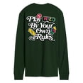 thumbnail image 2 of Uno - Play By Your Own Rules - Men's Long Sleeve Graphic T-Shirt, 2 of 4