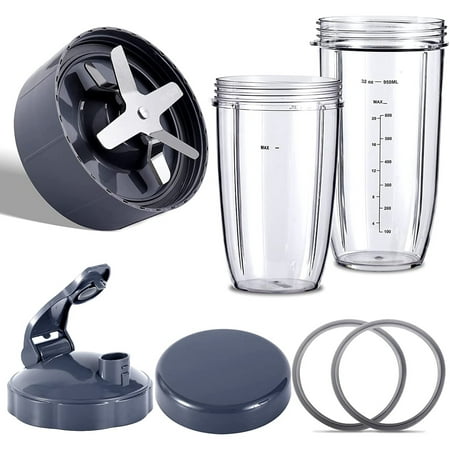

Blender Replacement Parts for Blenders 600W/900W/PRO - Extractor Blade & 32Oz Huge Cups & 24Oz Huge Cups