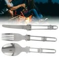 thumbnail image 4 of Juego De Cubiertos Reutilizables Para Campamento, Utensilios De Viaje Reutilizables Portátiles Para Picnic, Viaje, Camping ANGGREK Otros, 4 of 8