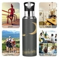 thumbnail image 5 of Night Moon 1000ml Double Walled Stainless Steel LeakProof Sports Bottle Thermo 8h Portable, 5 of 9