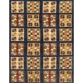 thumbnail image 1 of Ahgly Company Indoor Rectangle Abstract Bakers Brown Abstract Area Rugs, 4' x 6', 1 of 6