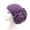 Purple, variant on D-GROEE Shiny Flower Turban Shimmer Chemo Cap Hairwrap Headwear Beanie Hair Scarf
