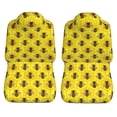 thumbnail image 5 of KAKALAD Honeycomb Cute Bee Yellow 03 Car Accessories Seat Covers Set Vehicle Seat Covers Universal Front Seats Protector 2 Pcs, 5 of 9